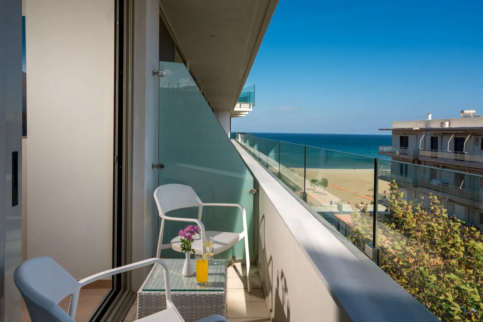 Kriti Beach Hotel, Rethymno, Grčka — Double Side Sea View