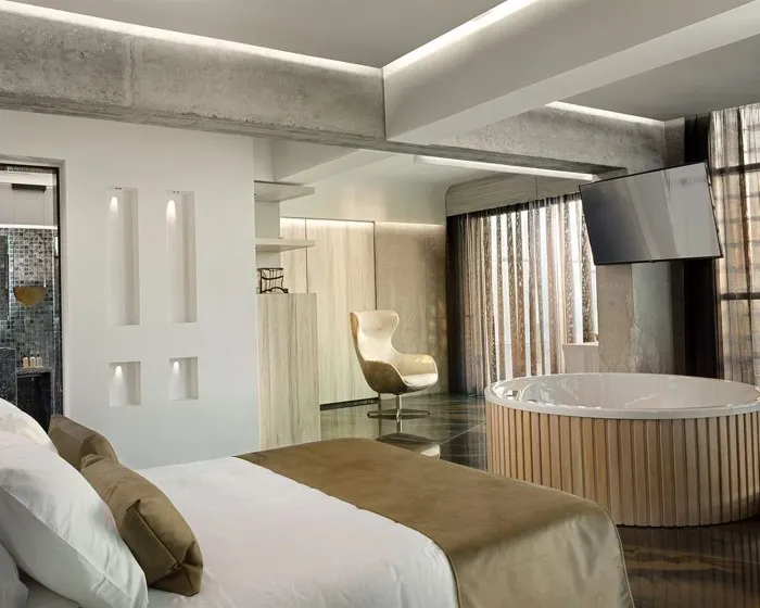Nautilux by Mage Hotels, Rethymno, Grčka — Suite Deluxe with Hot Tub Suite Sea View