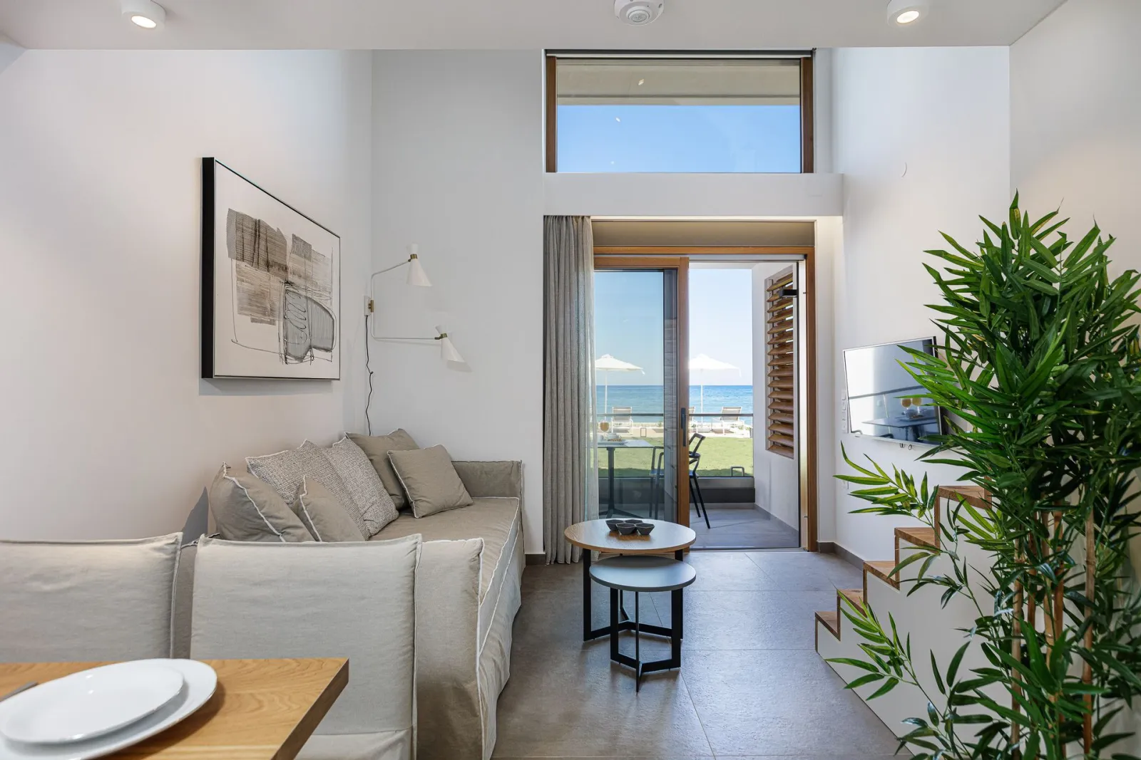 North Coast Seaside Suites Rethymno, Rethymno, Grčka — Suite with Sea View | Split Level
