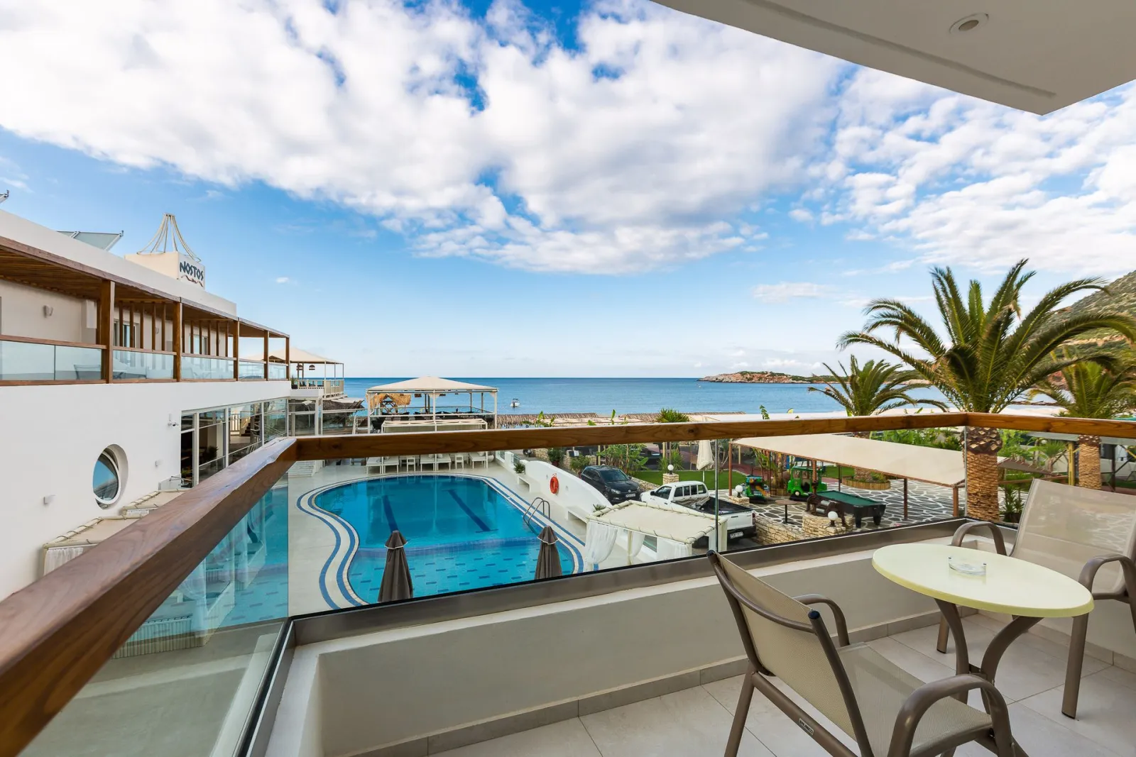 Nostos Beach Boutique Hotel Rethymno, Rethymno, Grčka — Standard Room with Sea View