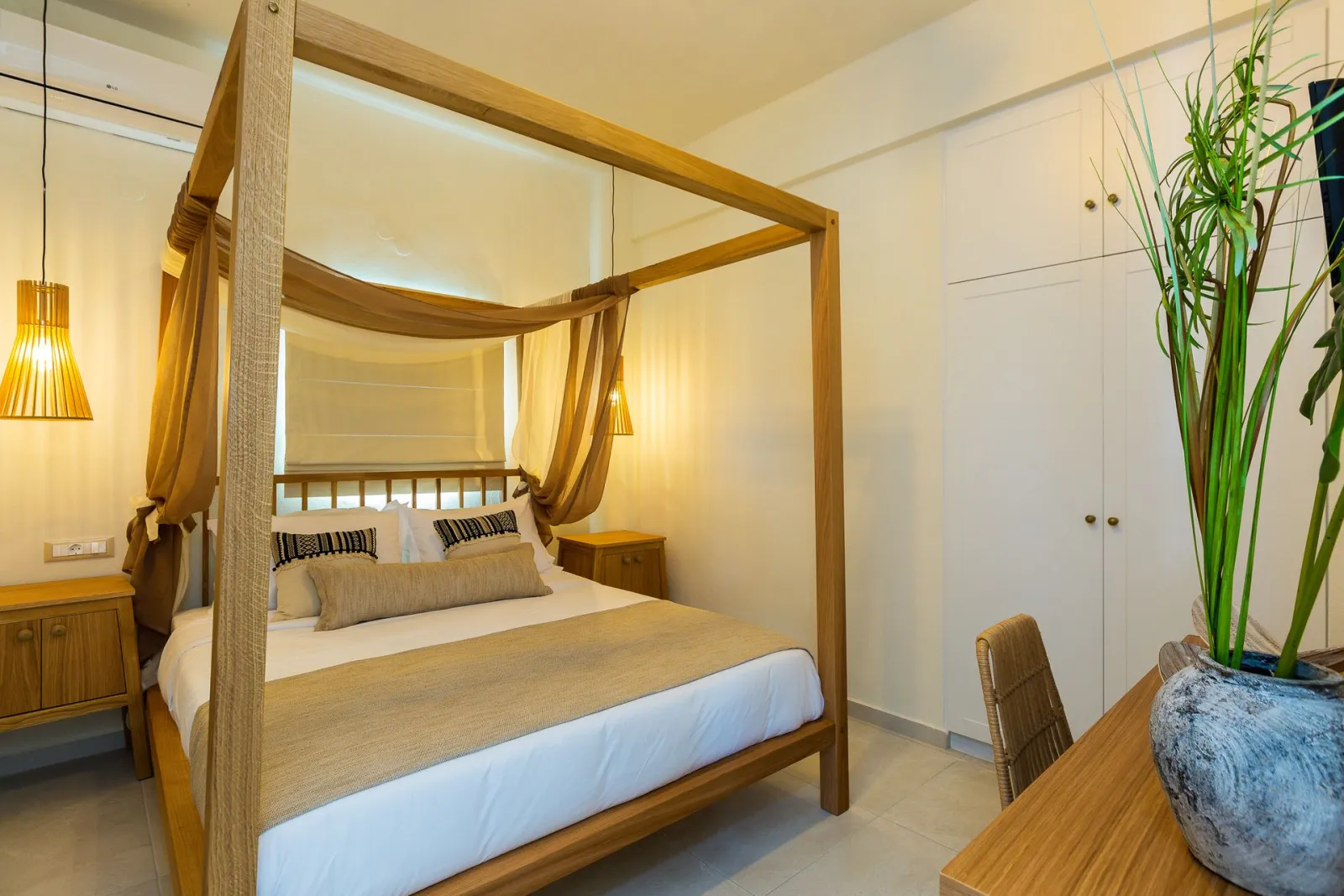 Nostos Beach Boutique Hotel Rethymno, Rethymno, Grčka — Superior Room with Side Sea View