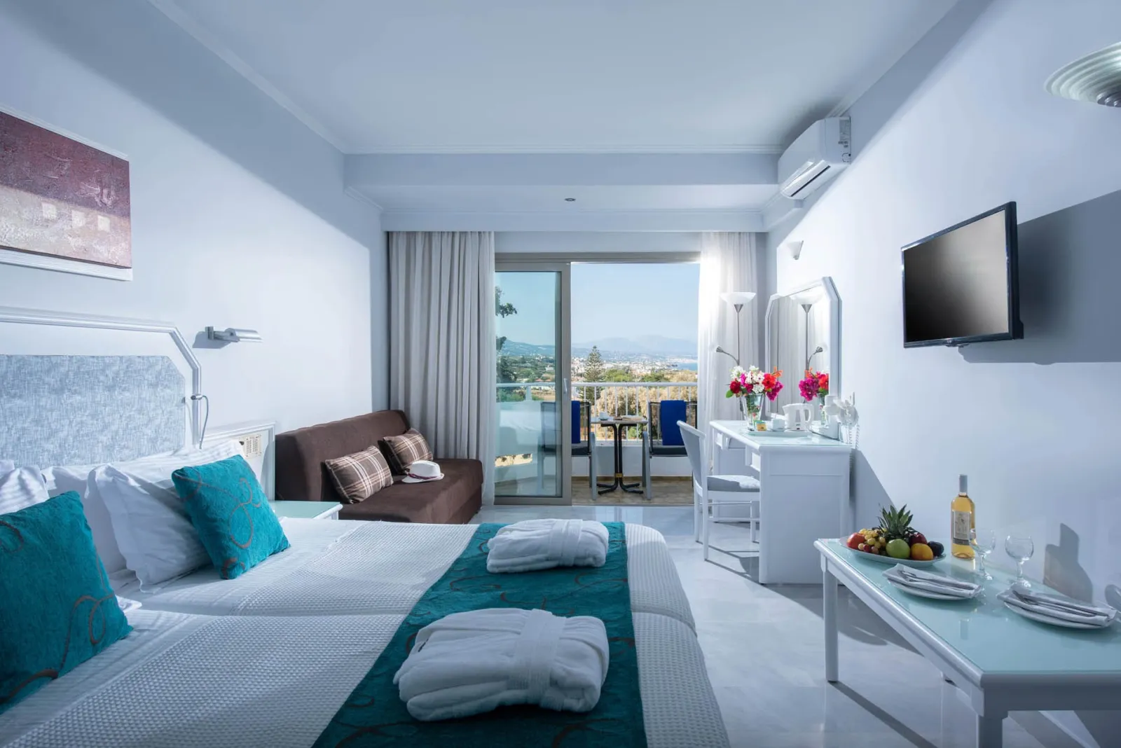 Rethymno Mare & Water Park, Rethymno, Grčka — Deluxe Room Sea View on All Inclusive