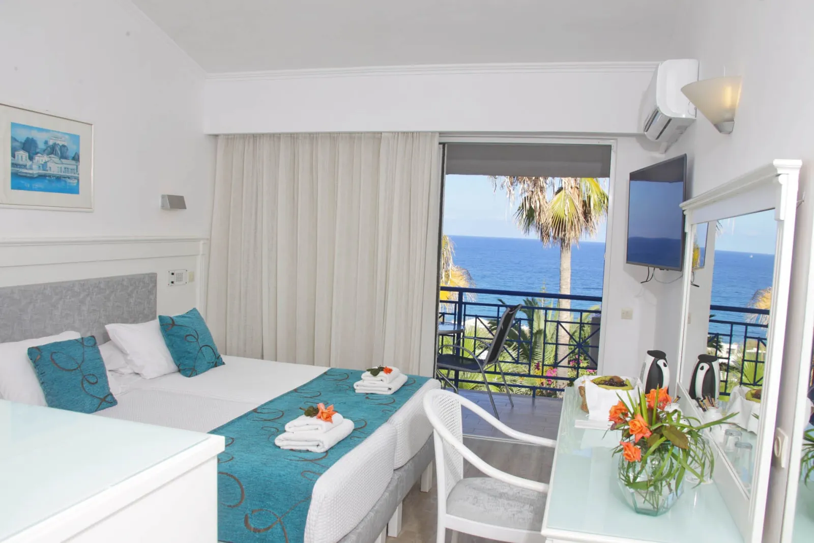 Rethymno Mare & Water Park, Rethymno, Grčka — Superior Sea View Double Room on All Inclusive