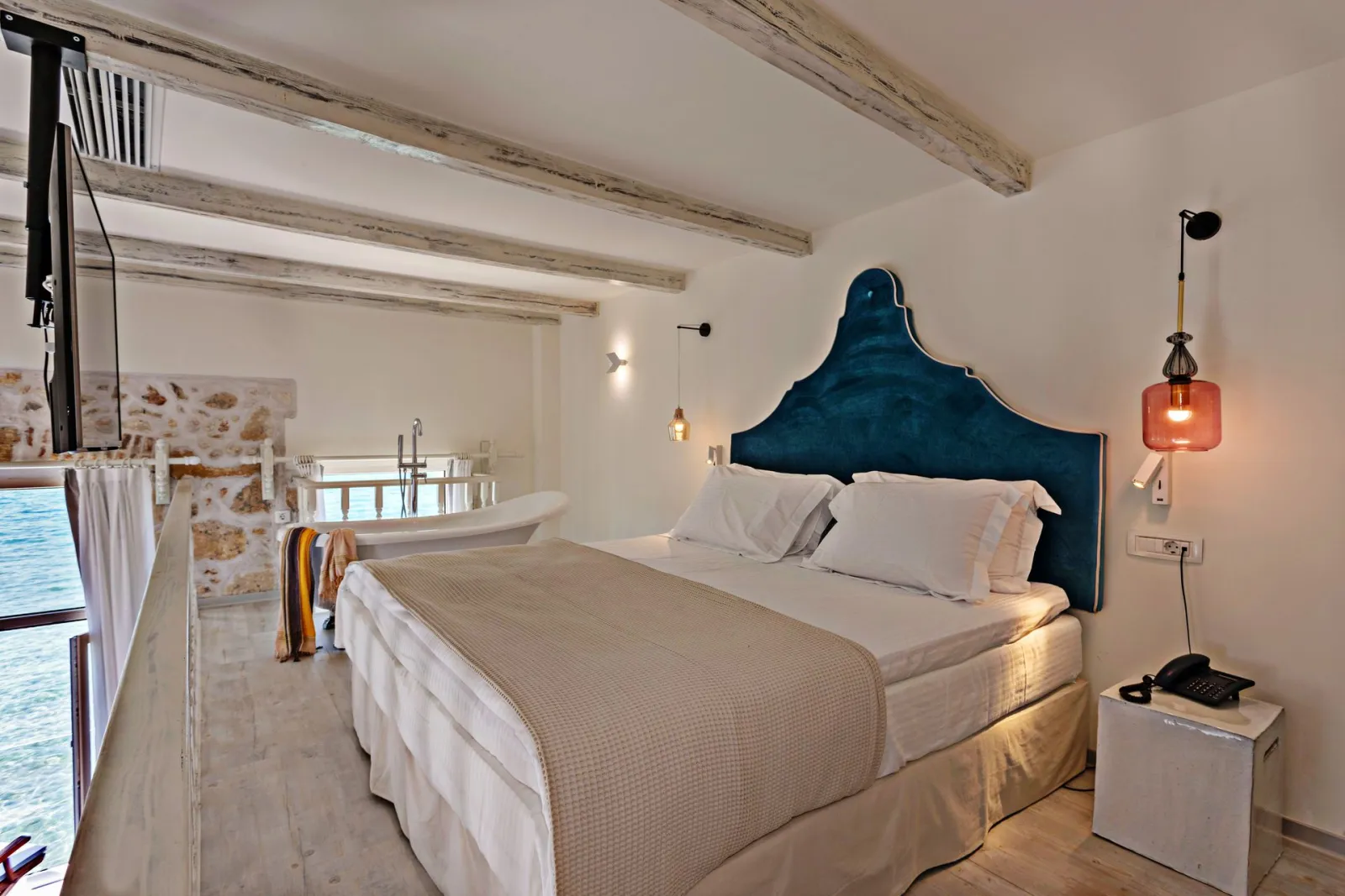 Thalassa Boutique Hotel Rethymno, Rethymno, Grčka — Suite with Sea View - Split Level