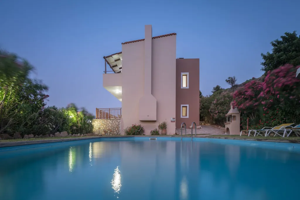 Triopetra Luxury Villas Panagia, Triopetra, Grčka — Superior Villa with Private Pool and Sea/Garden View (Dimitris)