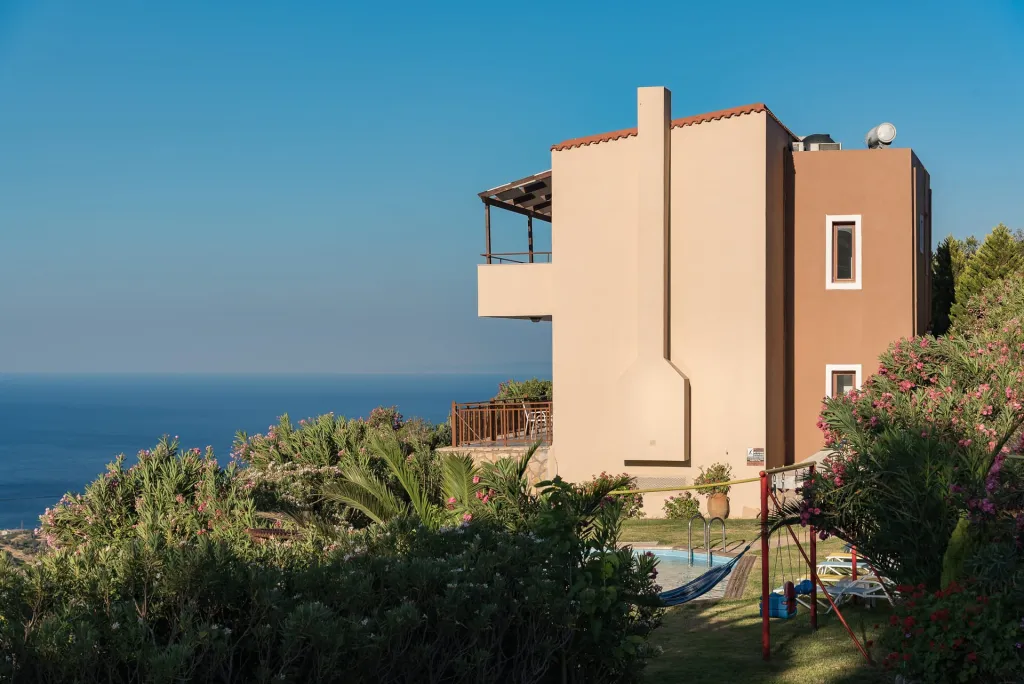 Triopetra Luxury Villas Panagia, Triopetra, Grčka — Superior Villa with Private Pool and Sea/Garden View (Dimitris)