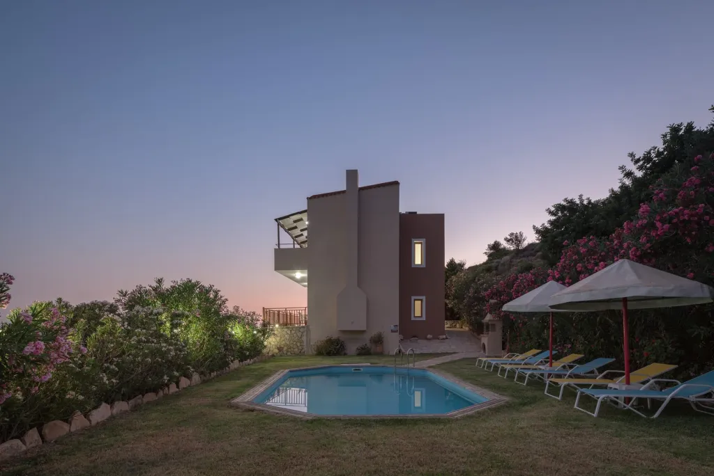 Triopetra Luxury Villas Panagia, Triopetra, Grčka — Superior Villa with Private Pool and Sea/Garden View (Dimitris)