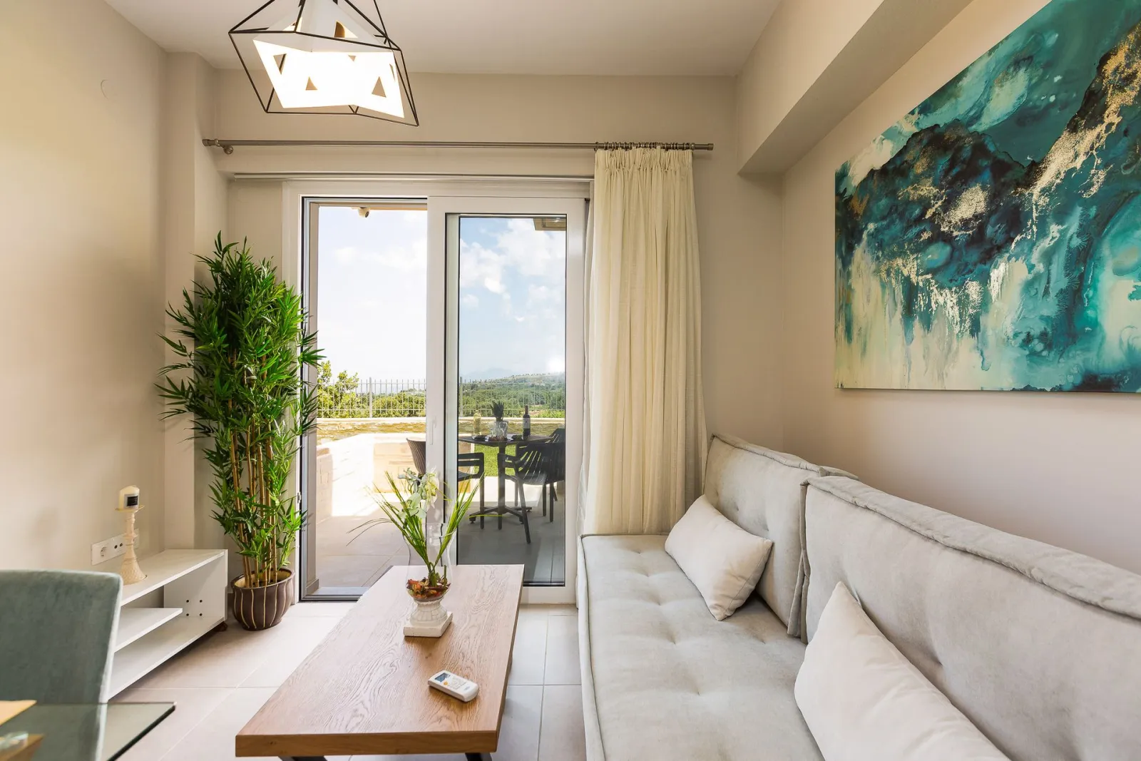 Vigla Suites, Vederi, Grčka — One Bedroom Apartment with Sea View - Ground Level