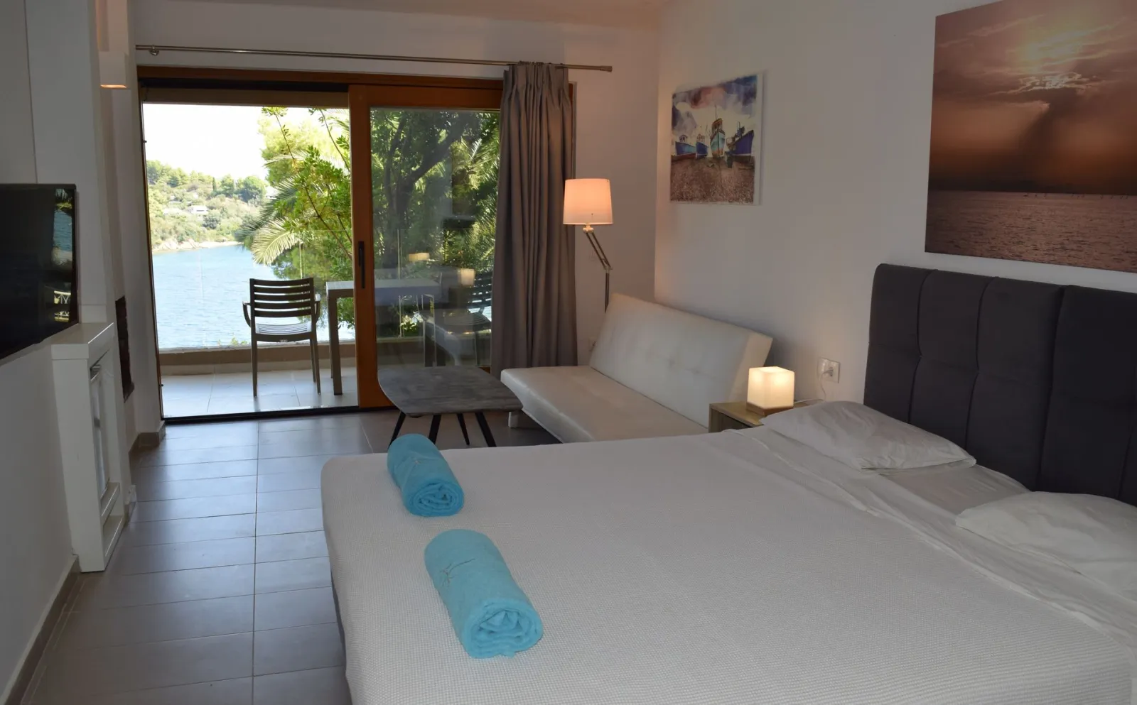 Cape Kanapitsa Hotel Suites, Kanapitsa, Grčka — Deluxe Double Sea View
