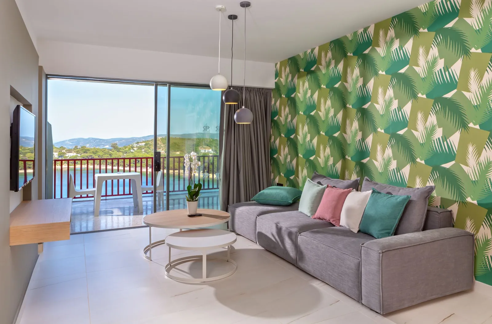 The Skiathos Palace Hotel, Kukunaries, Grčka — Double Suite with Panoramic Sea View