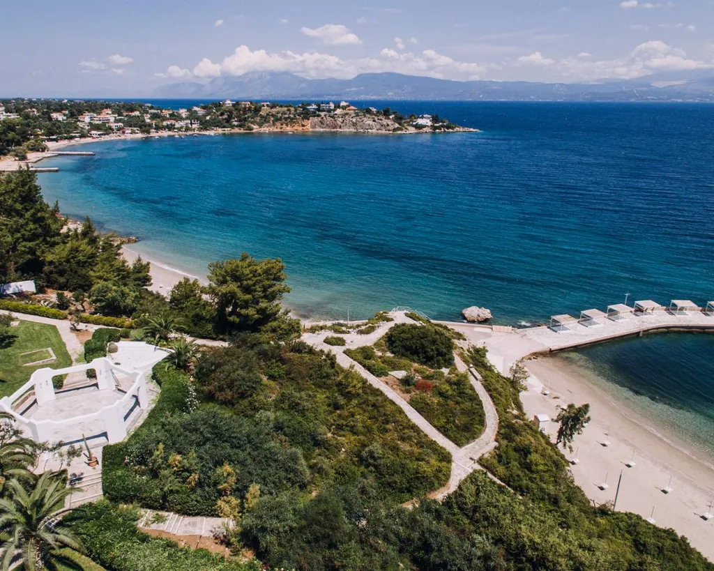 Brown Beach Chalkida, Halkida, Grčka — plaža