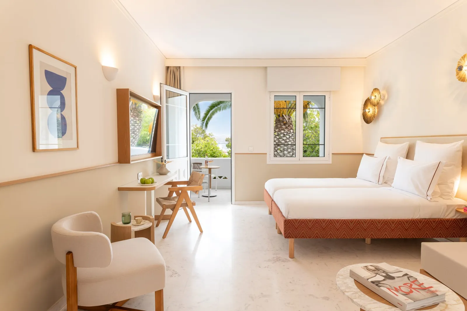 Brown Beach Chalkida, Halkida, Grčka — Deluxe Garden View Room