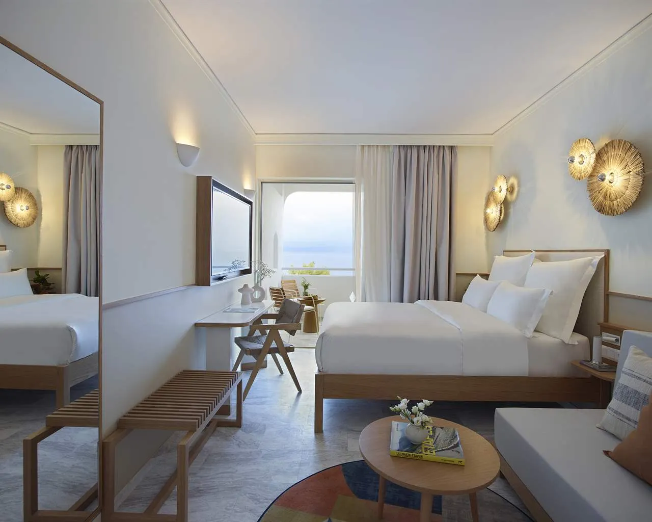 Brown Beach Chalkida, Halkida, Grčka — Room For Single Use Superior Sea View