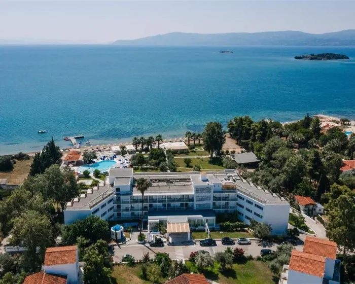 Brown Beach Evia Island, Eretria, Grčka — plaža