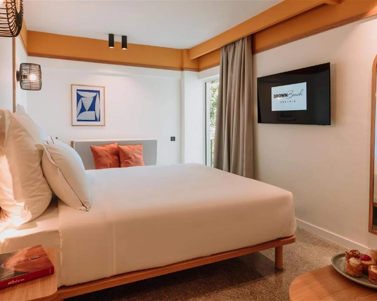Brown Beach Evia Island, Eretria, Grčka — Room For Single Use Classic Partial Sea View