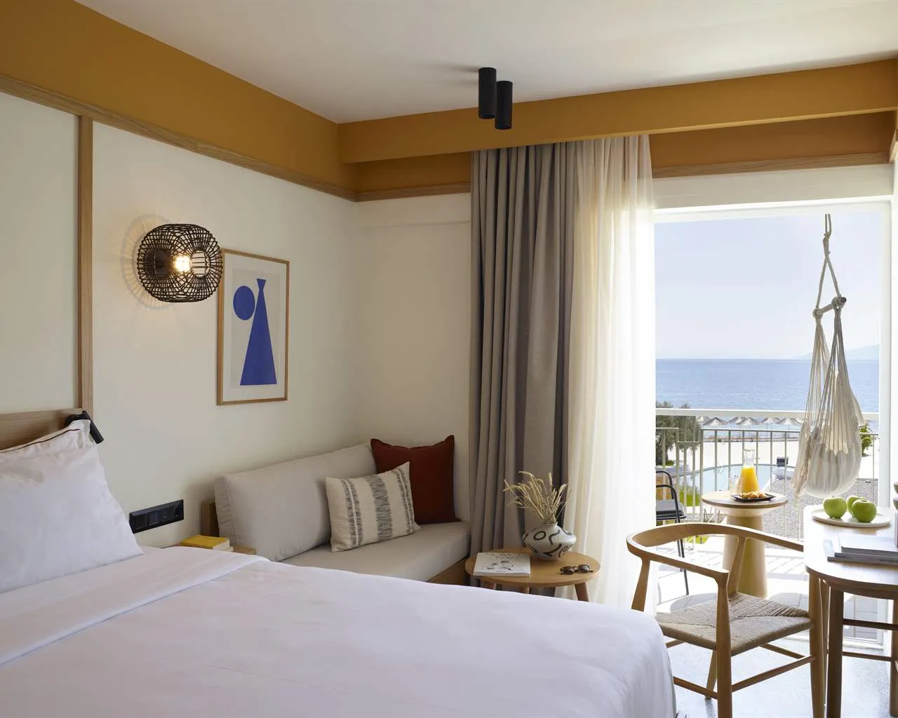 Brown Beach Evia Island, Eretria, Grčka — Room For Single Use Classic Sea View