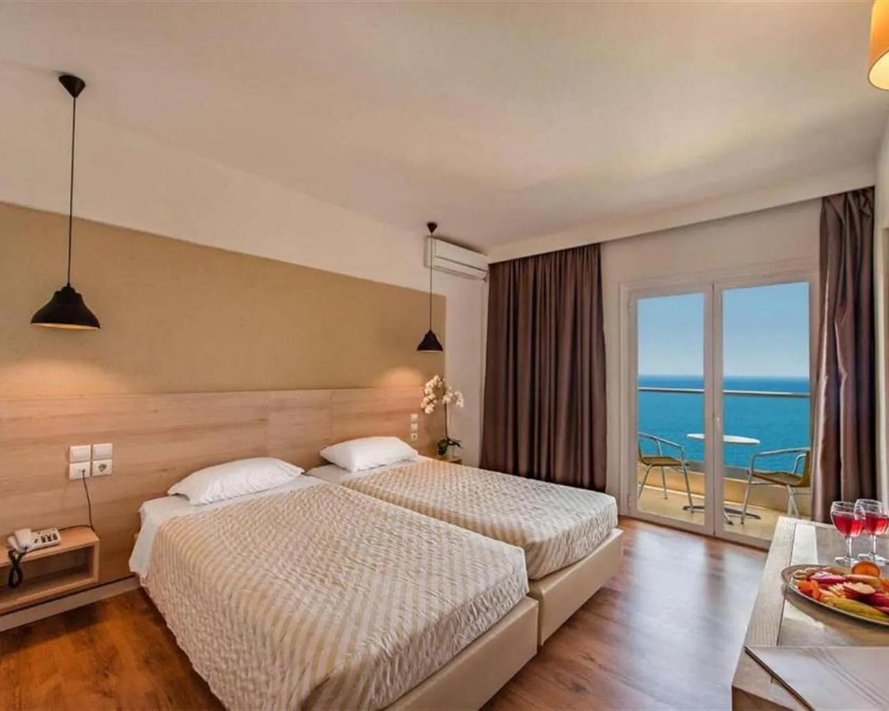 Evia Riviera Resort By Anayia All-Inclusive Resorts, Amirantos, Grčka — Double for Single Use Superior Sea View