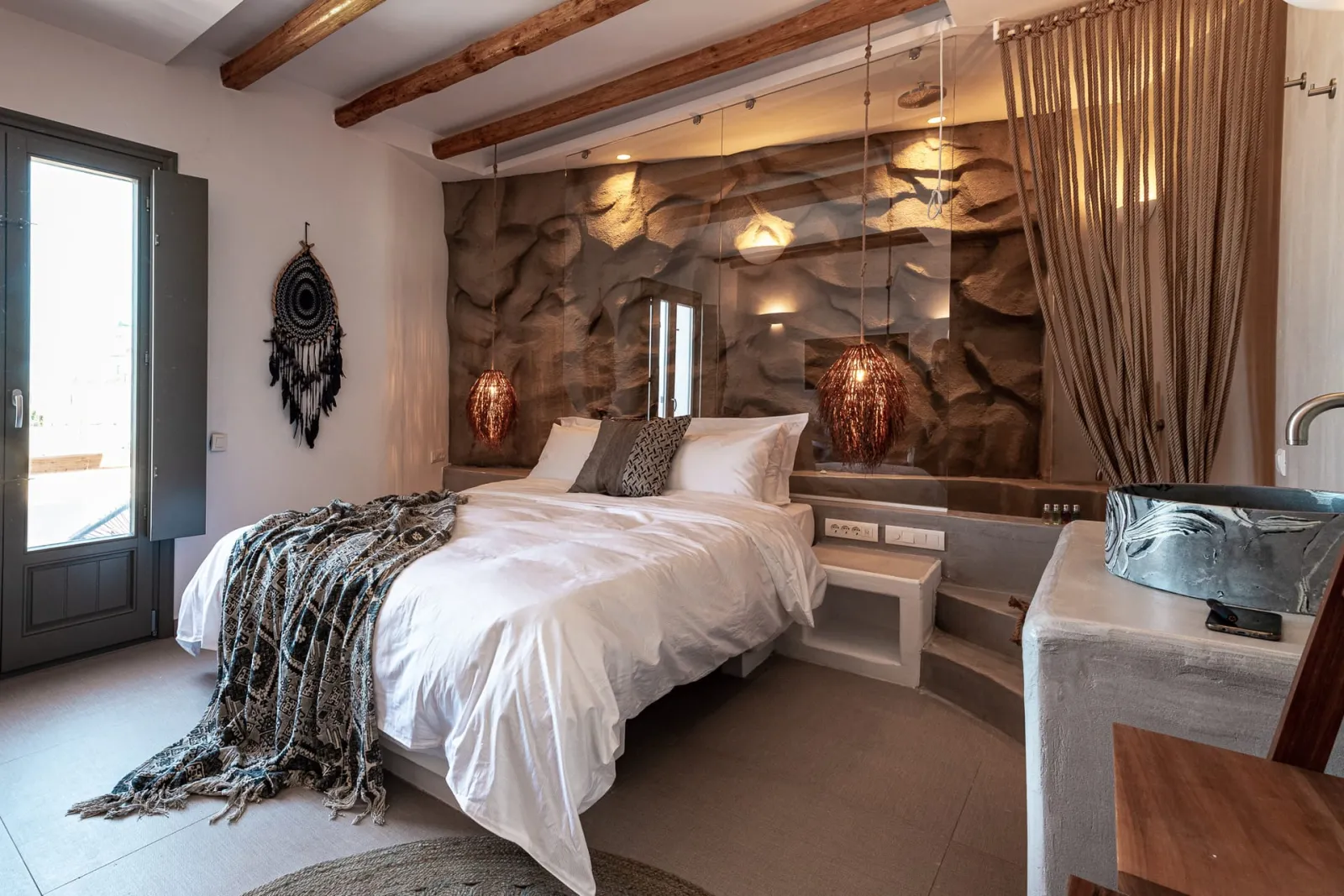Bohemian Luxury Boutique Hotel Paros, Nausa, Grčka — Bohemian Spa Suite Sea View