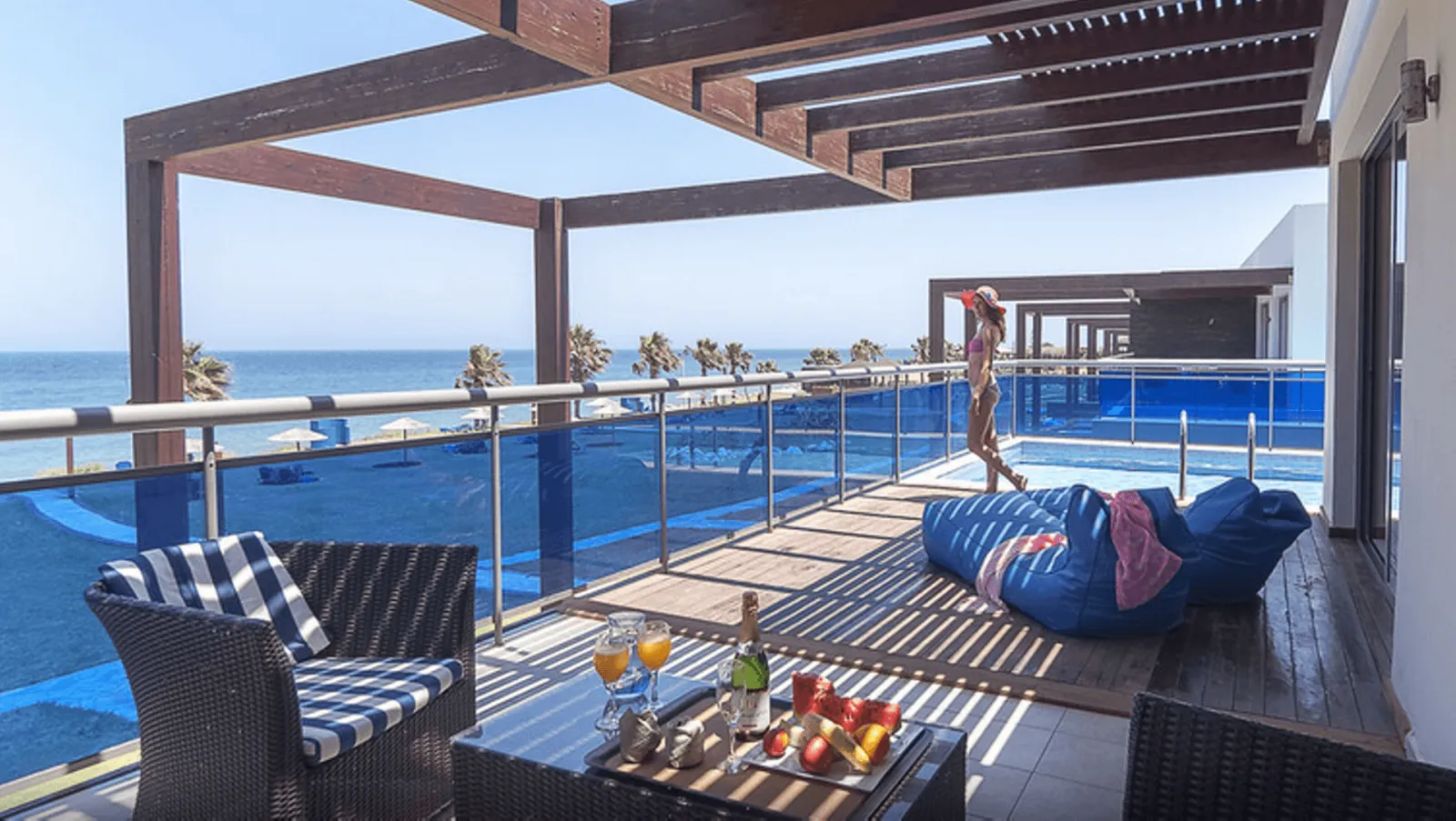 All Senses Nautica Blue Exclusive Resort By Anayia All-Inclusive Resorts, Rodos, Grčka — Junior Suite with Private Pool