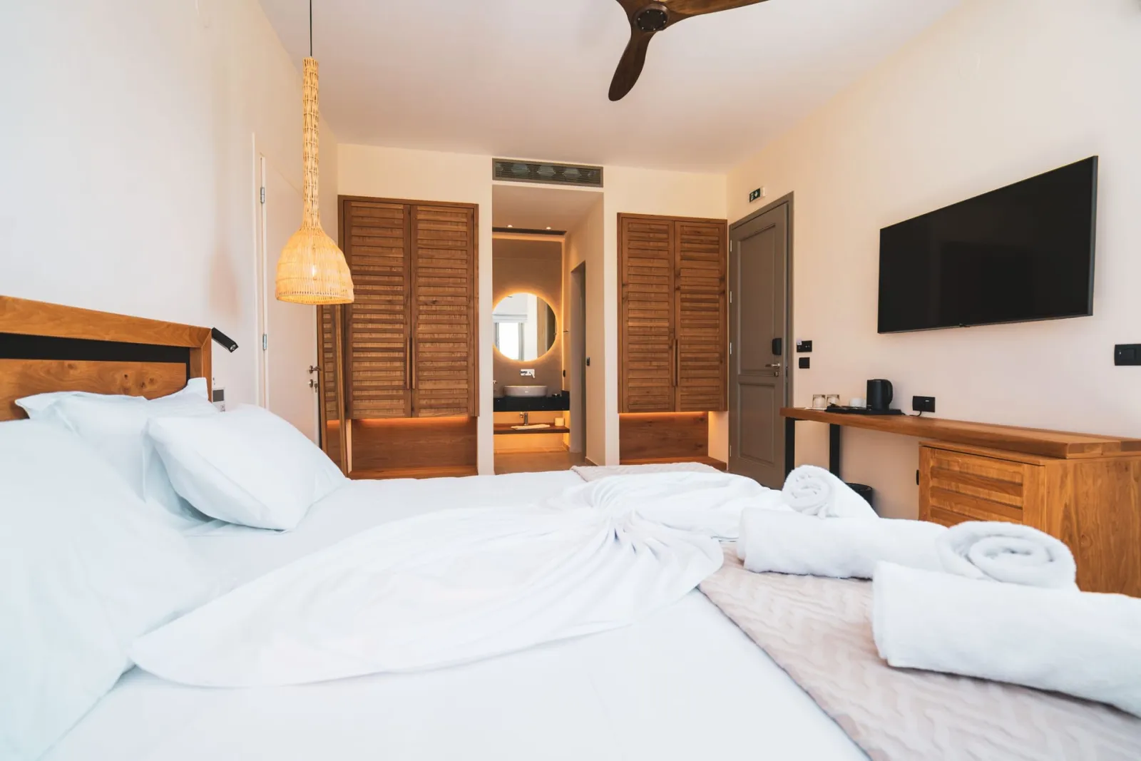 Kouros Blanc Paros, Punda, Grčka — Deluxe Double Room with Sea View
