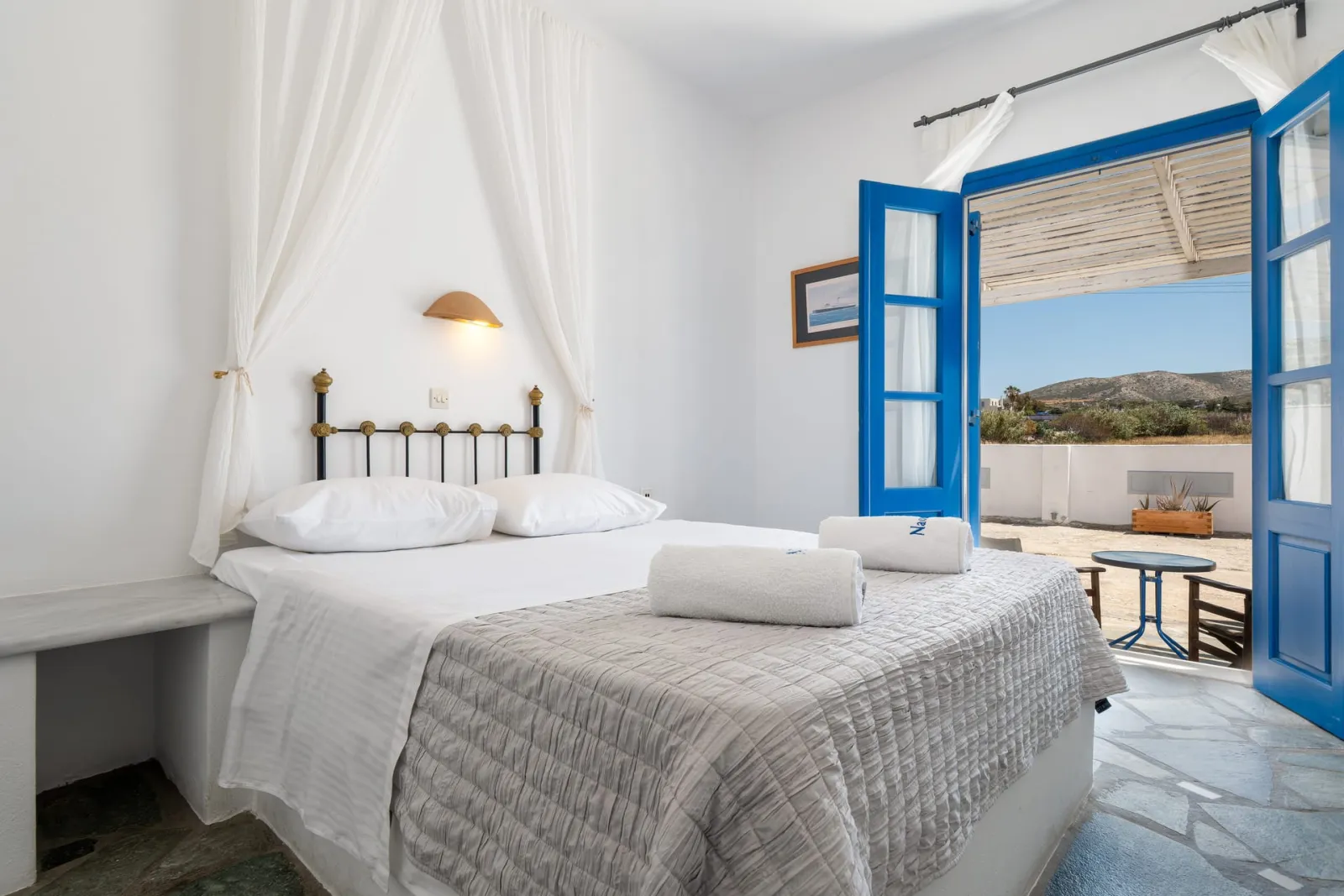 Naoussa Hotel Paros by Booking Kottas, Nausa, Grčka — Double Room Mountain View