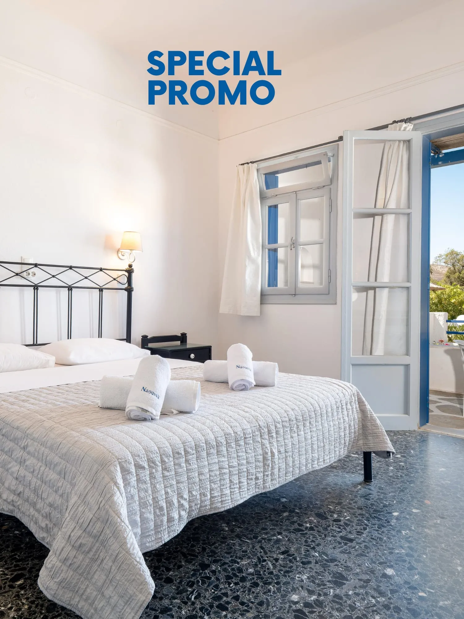 Naoussa Hotel Paros by Booking Kottas, Nausa, Grčka — Double Studio with Sea View