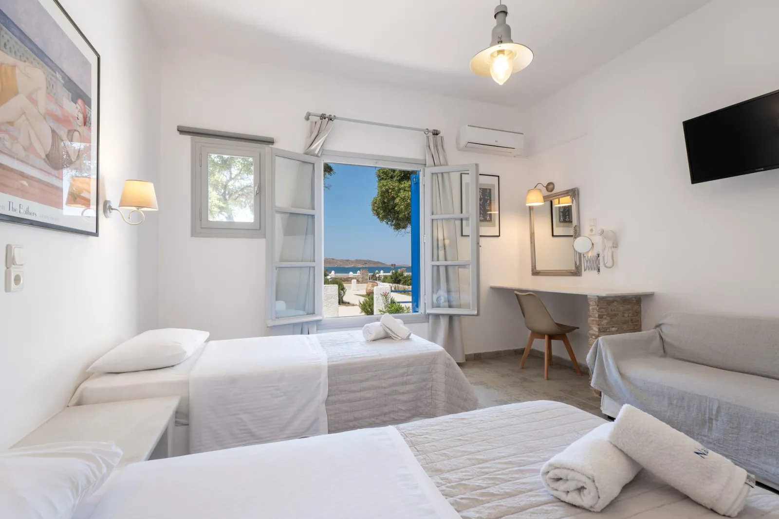Naoussa Hotel Paros by Booking Kottas, Nausa, Grčka — Superior Two-Bedroom Apartment with Sea View (Max 4pax)