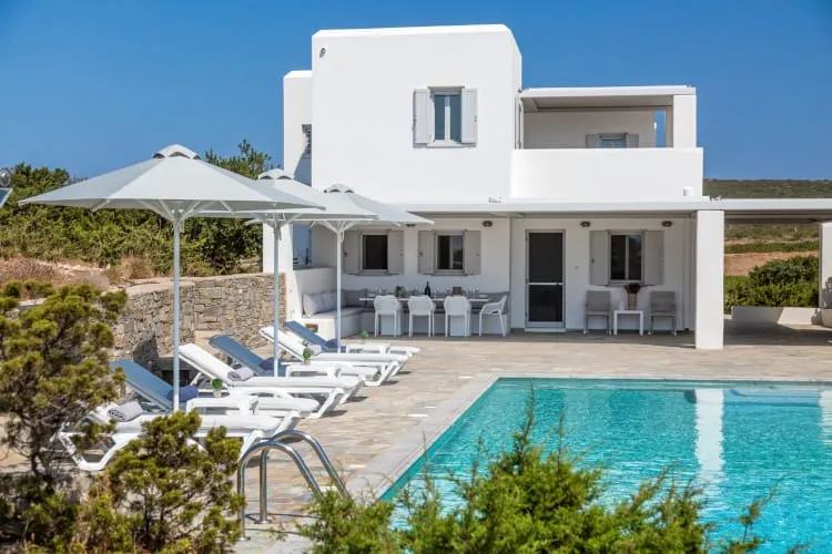 Olive Villas Rentals Paros, Nausa, Grčka — 4 bedroom |Villa Emeria| Santa Maria