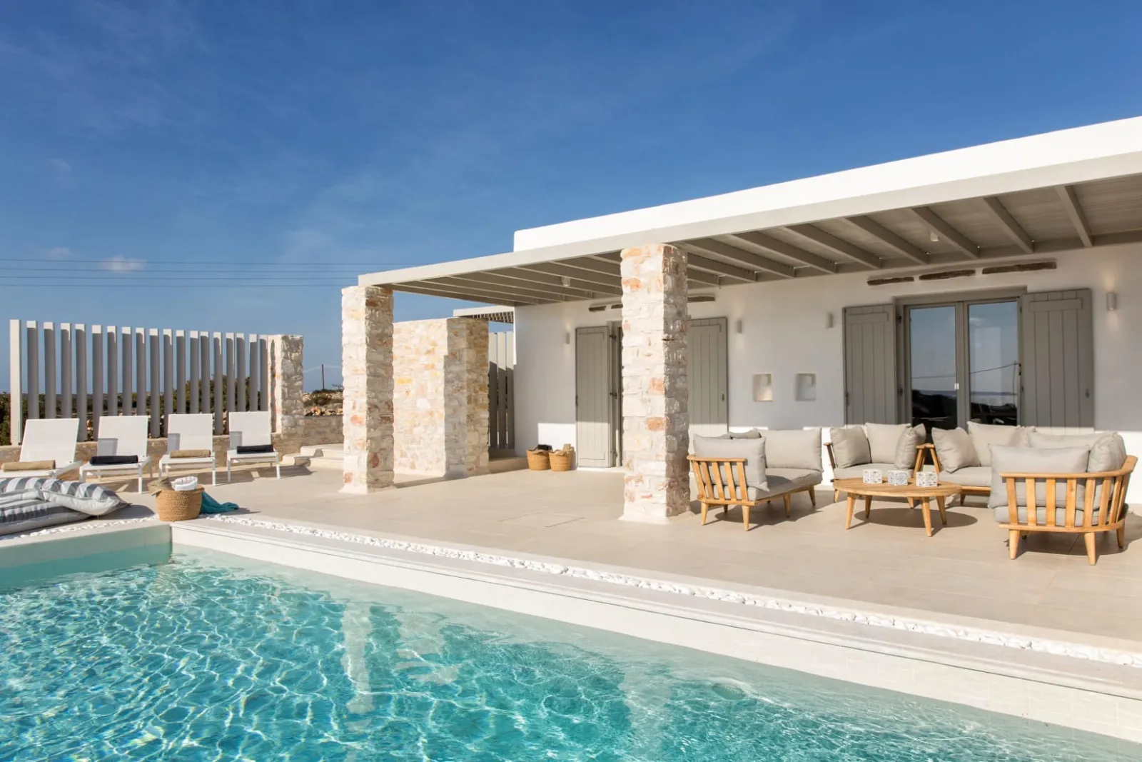 Olive Villas Rentals Paros, Nausa, Grčka — 5 bedroom| Villa Emilia| Makria Miti