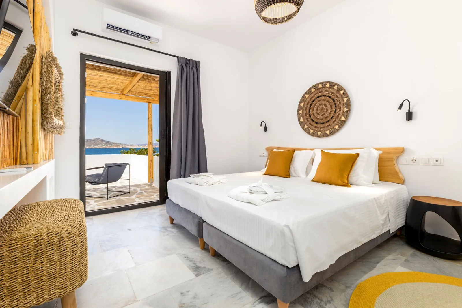 Omilos Beachfront House, Grčka — Superior Room Sea View