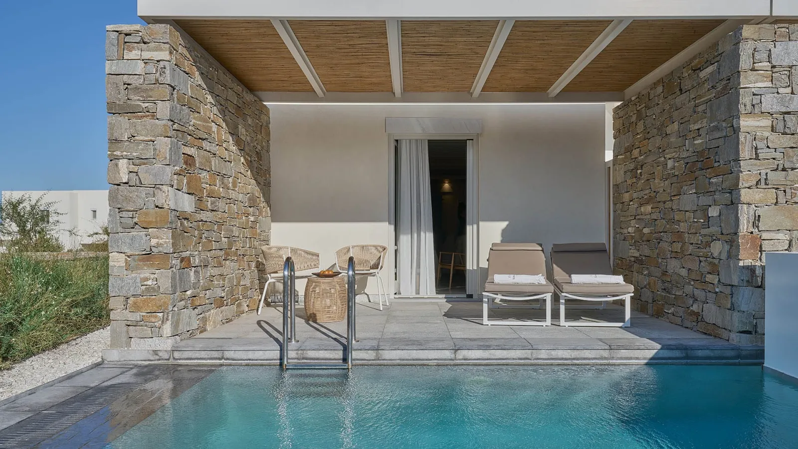 Summer Senses Luxury Resort Paros, Drios, Grčka — Senses Suite Private Pool