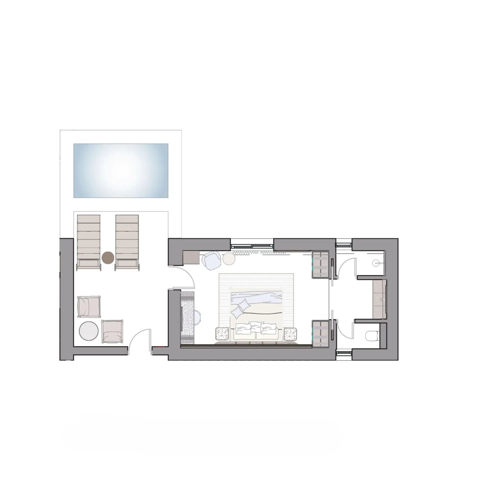 Vione Paros, Nausa, Grčka — Junior Suite With Private Plunge Pool & Panoramic Sea View