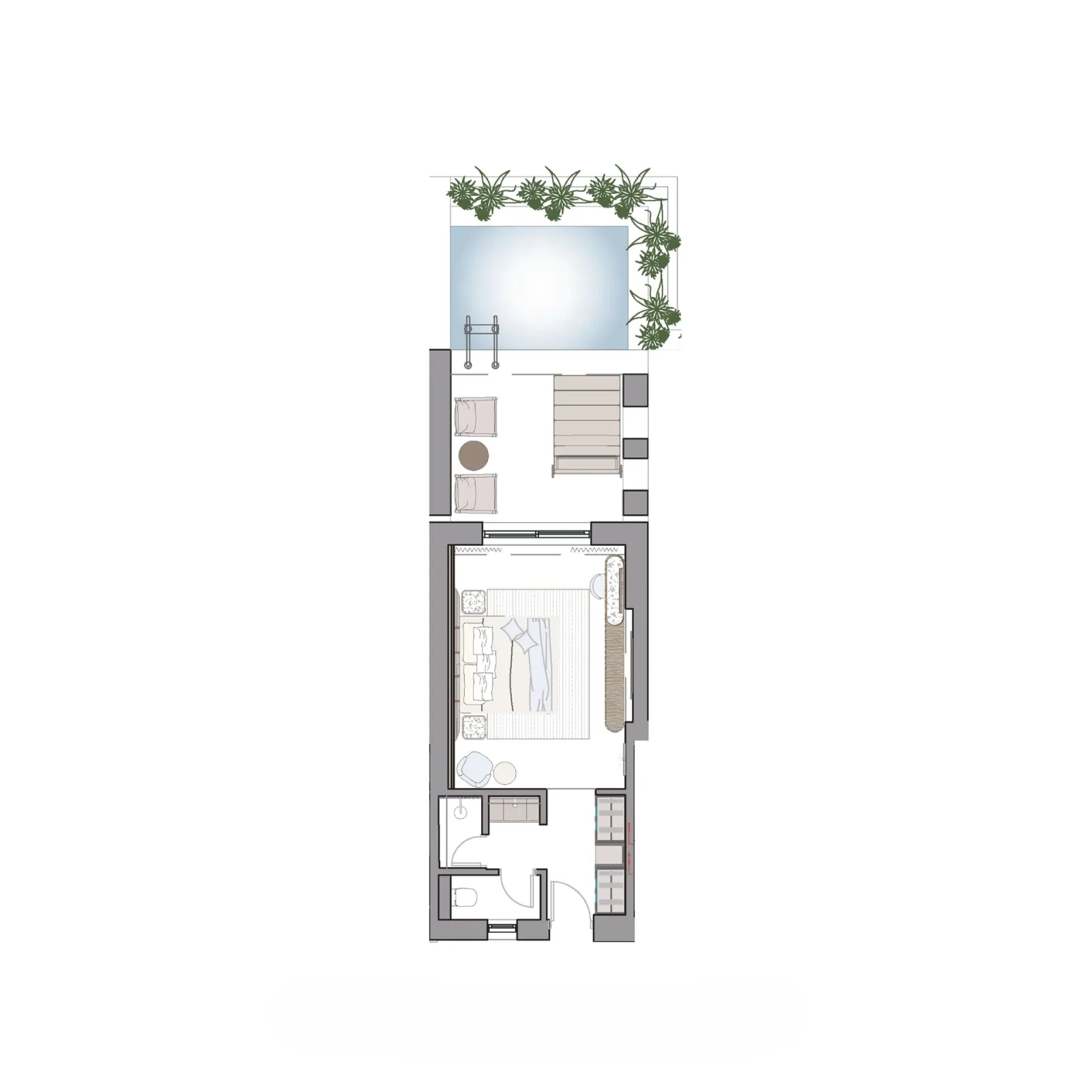 Vione Paros, Nausa, Grčka — Junior Suite With Private Pool & Sea View