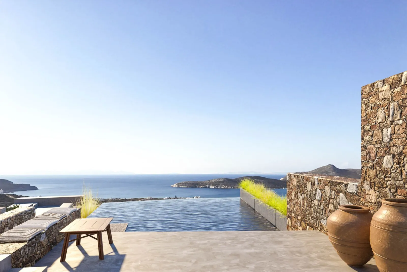 Another Island & Island White Antiparos, Soros Beah, Grčka — Horizon House