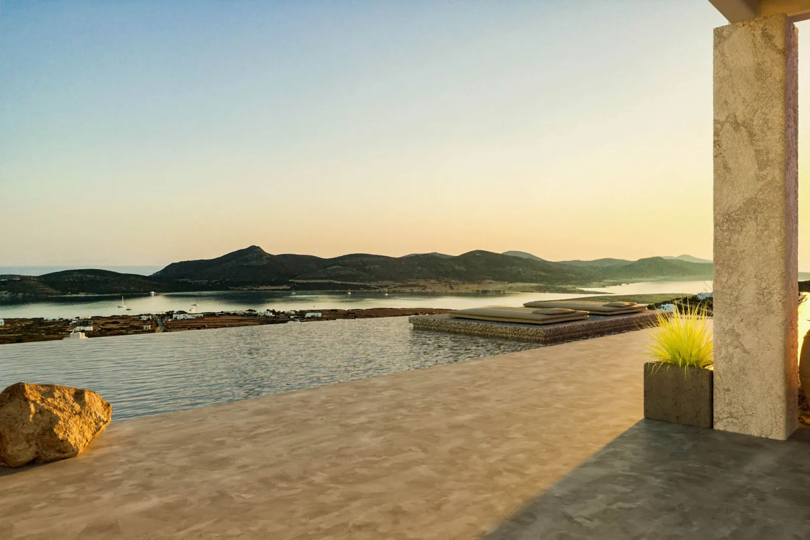 Another Island & Island White Antiparos, Soros Beah, Grčka — Windmill House