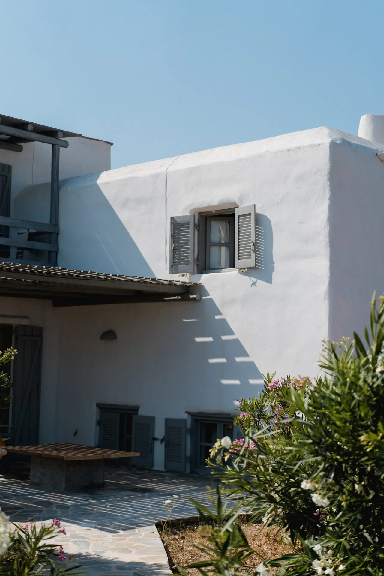 Soros Beach Antiparos, Soros Beah, Grčka — Family Room Side Sea View