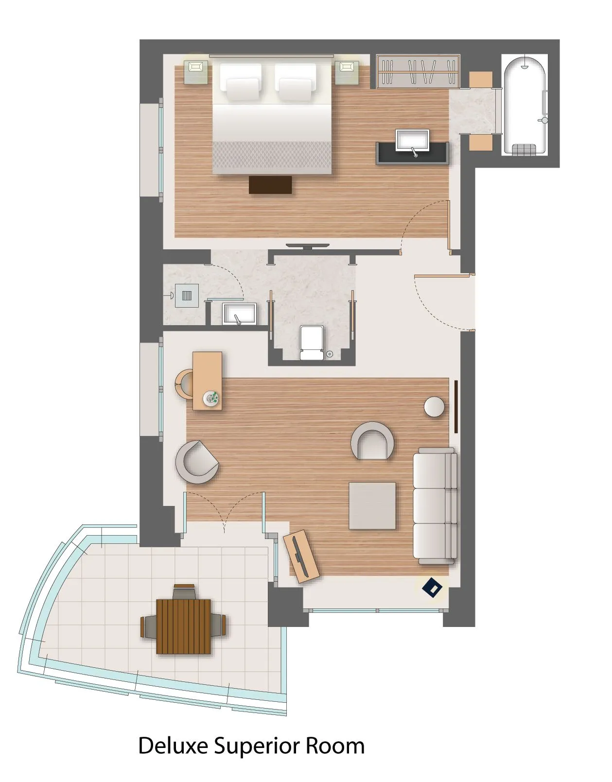 Daios Luxury Living, Grčka — Deluxe Superior Room City View 47-60m²