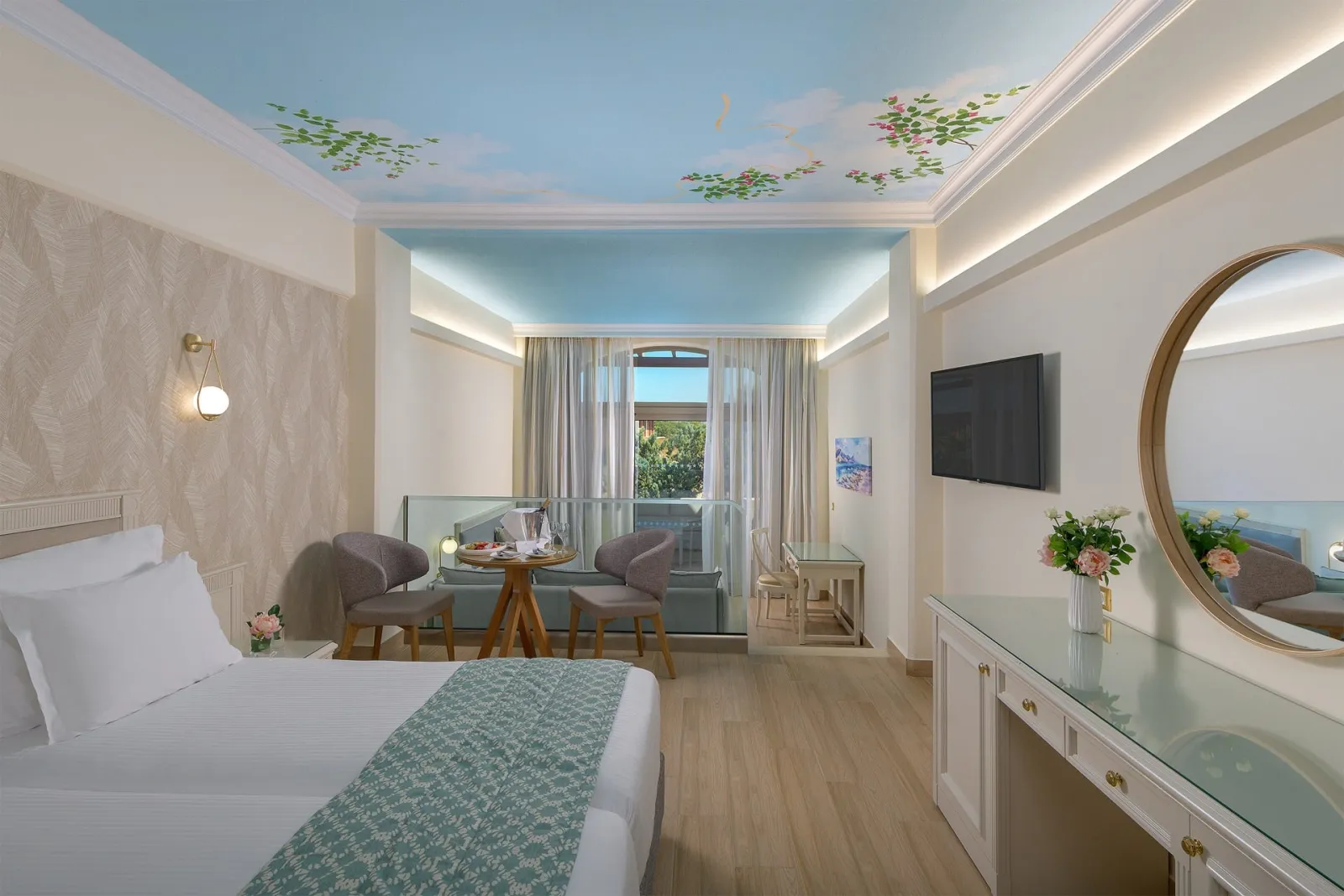 Atrium Palace Thalasso Spa Resort & Villas, Rodos, Grčka — Junior Suite with Garden View