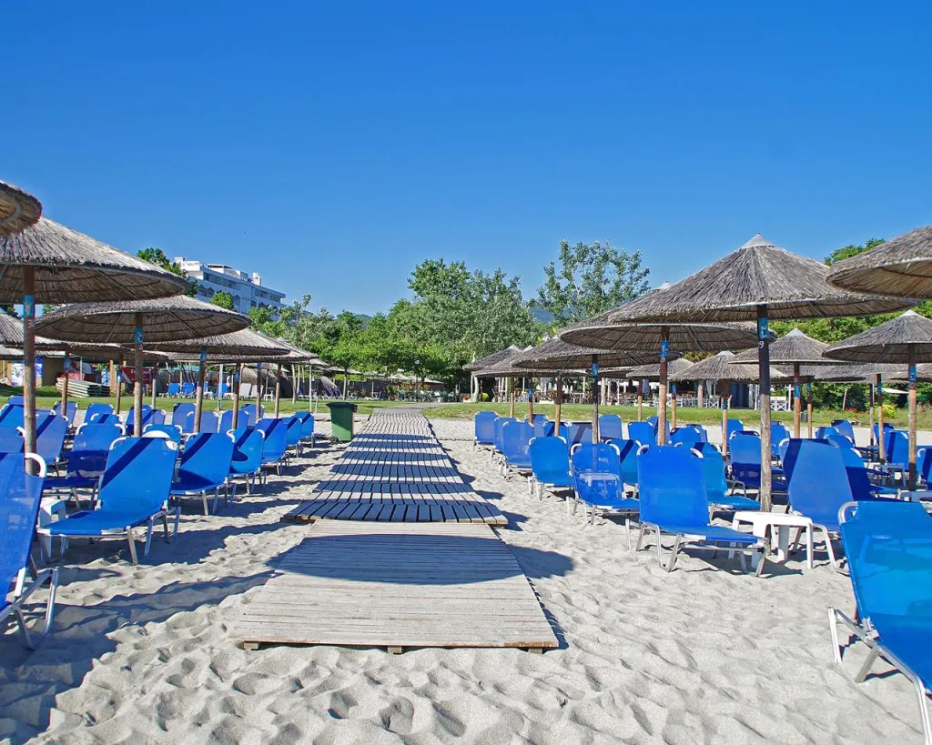 Sun Beach Platamon Resort, Platamon, Grčka — plaža
