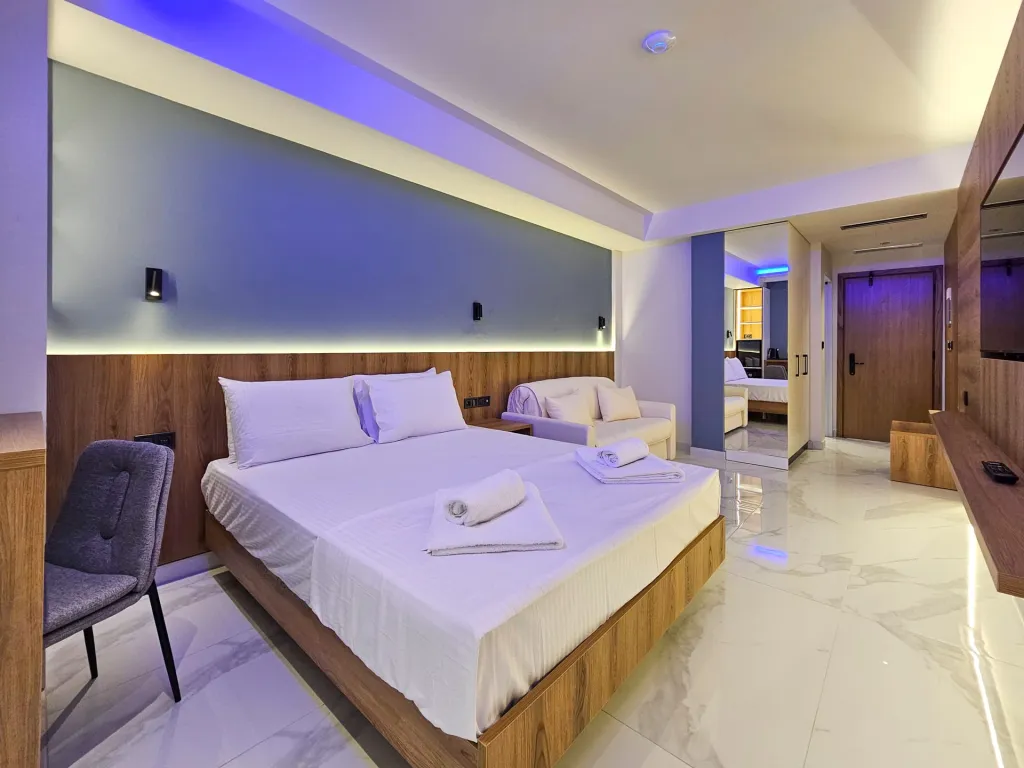 Akteon Girni Hotel, Paralija, Grčka — Deluxe Family Studio