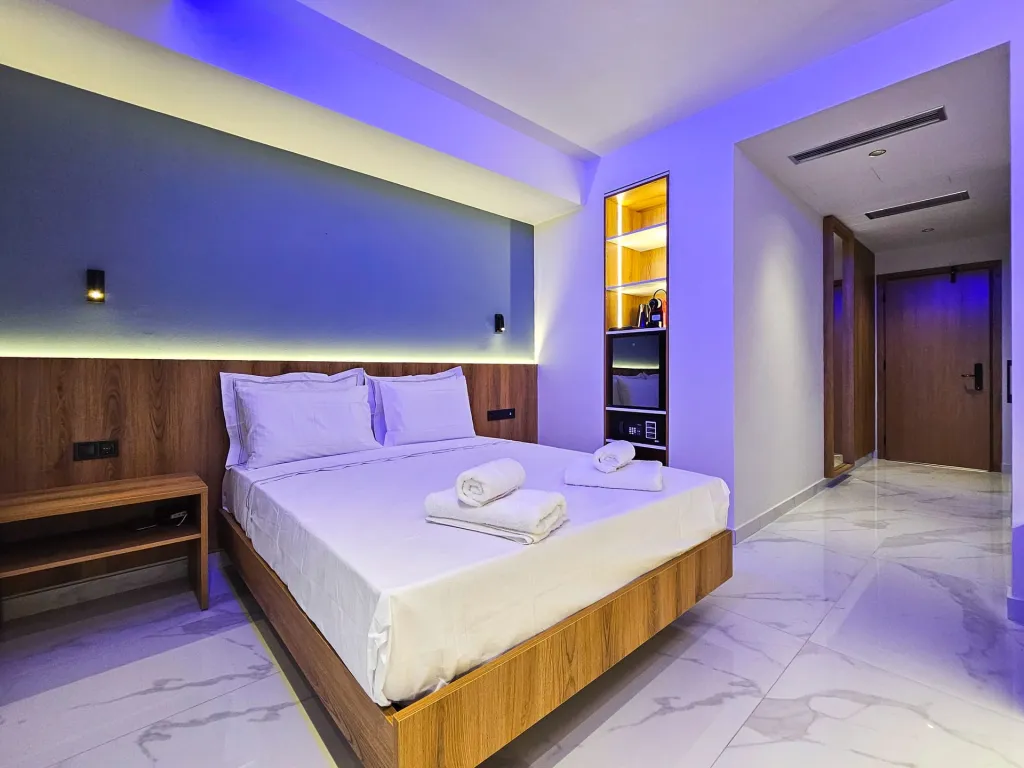 Akteon Girni Hotel, Paralija, Grčka — Double Room Street View
