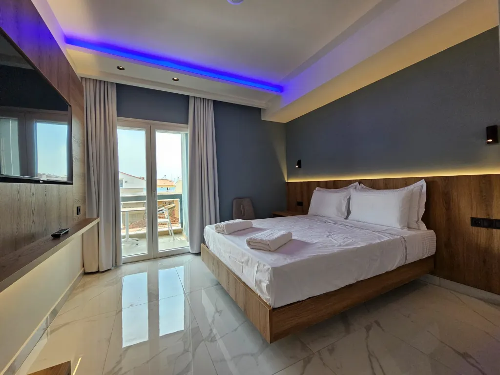 Akteon Girni Hotel, Paralija, Grčka — Double Room Street View