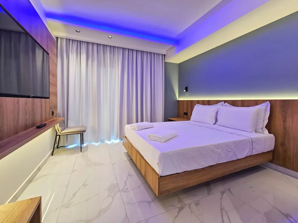 Akteon Girni Hotel, Paralija, Grčka — Double Room Street View