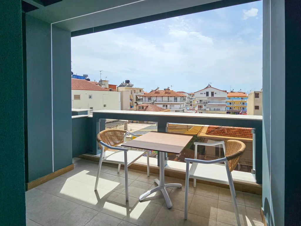 Akteon Girni Hotel, Paralija, Grčka — Double Room Street View