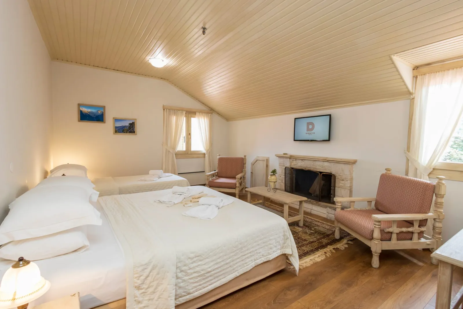 Dimatis Hotel, Agios Dimitrios, Grčka — Classic Attic Triple Room