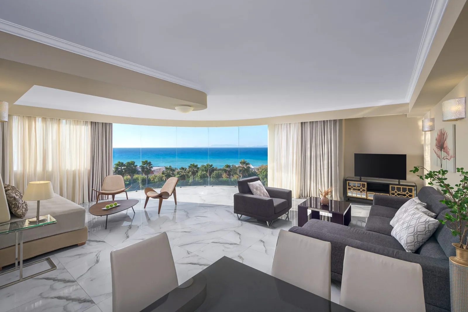 Atrium Platinum Luxury Resort & Spa, Rodos, Grčka — Executive Suite Sea View Signature Collection