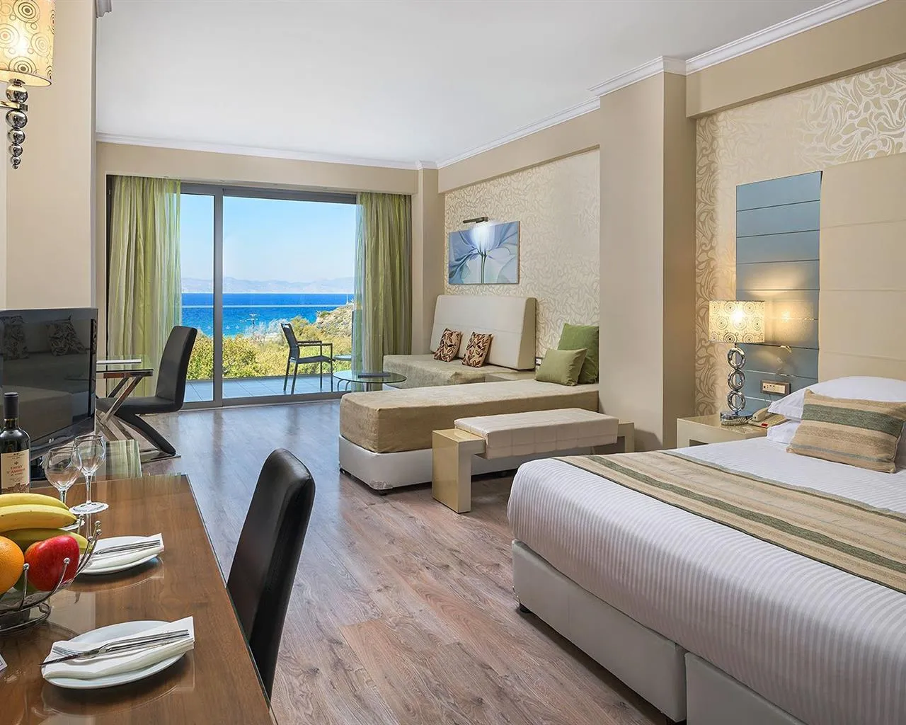 Atrium Platinum Luxury Resort & Spa, Rodos, Grčka — Junior Suite Deluxe Sea View