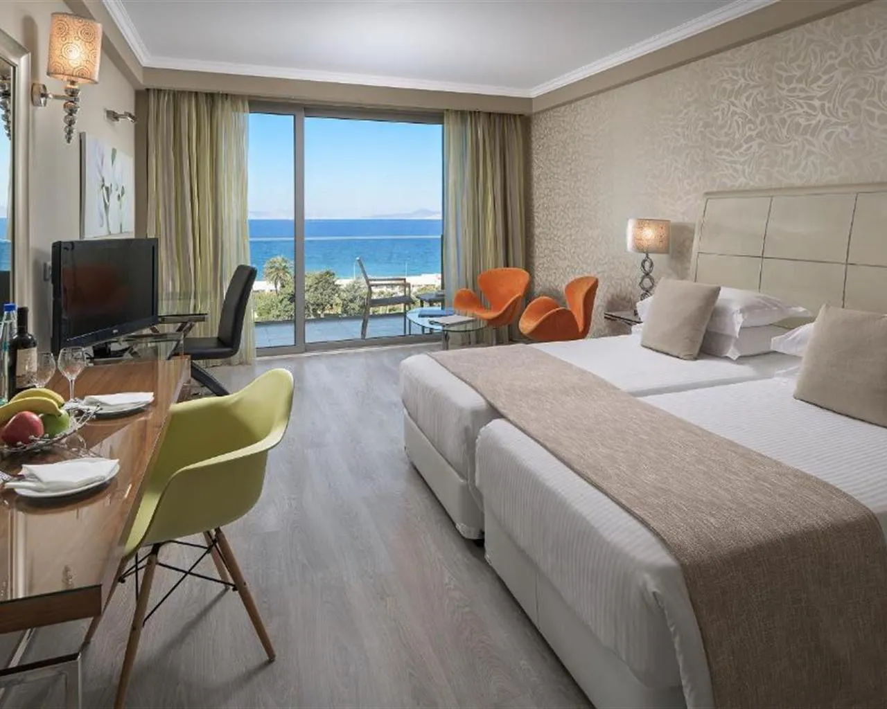 Atrium Platinum Luxury Resort & Spa, Rodos, Grčka — Room Deluxe with Private Pool Sea View