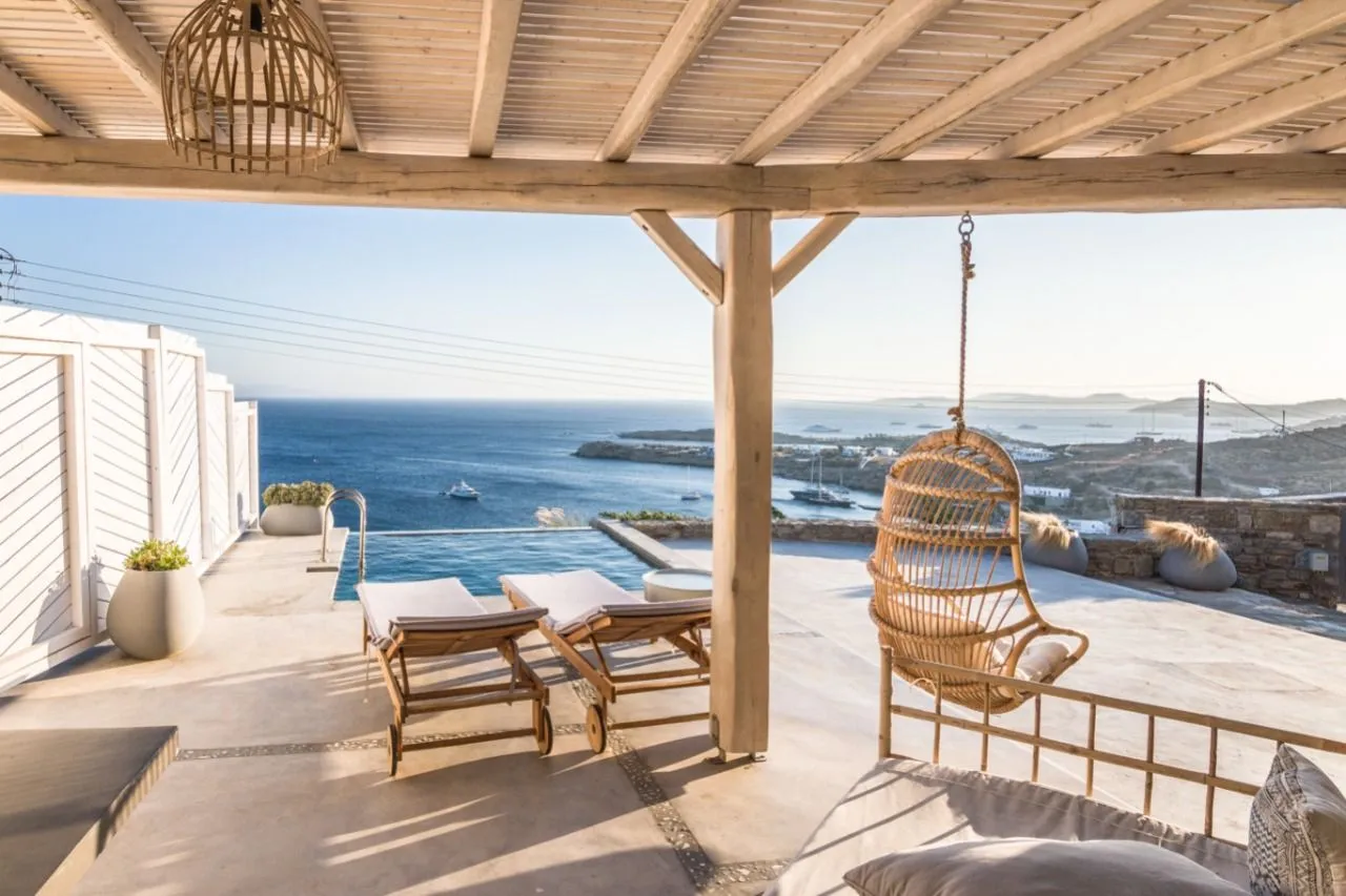 Eden View Suites & Villas, Paradise, Grčka — Platinum Suite Private Pool Sea View