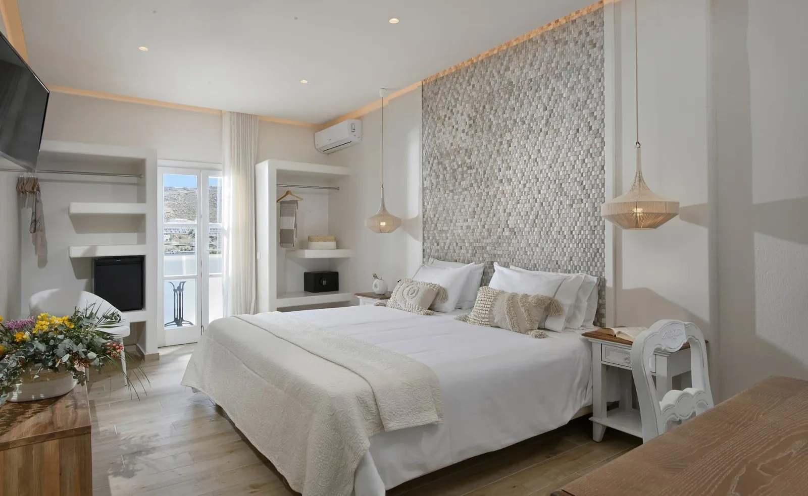 Erato Hotel Mykonos, Ornos, Grčka — Deep Blue Double or Twin Room Sea View | 20m²